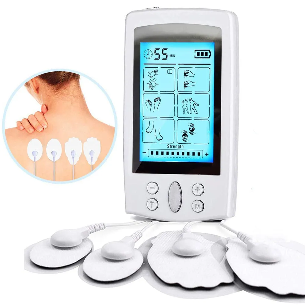 USB Rechargeable TENS Electric Pain Relief Pulse Massager