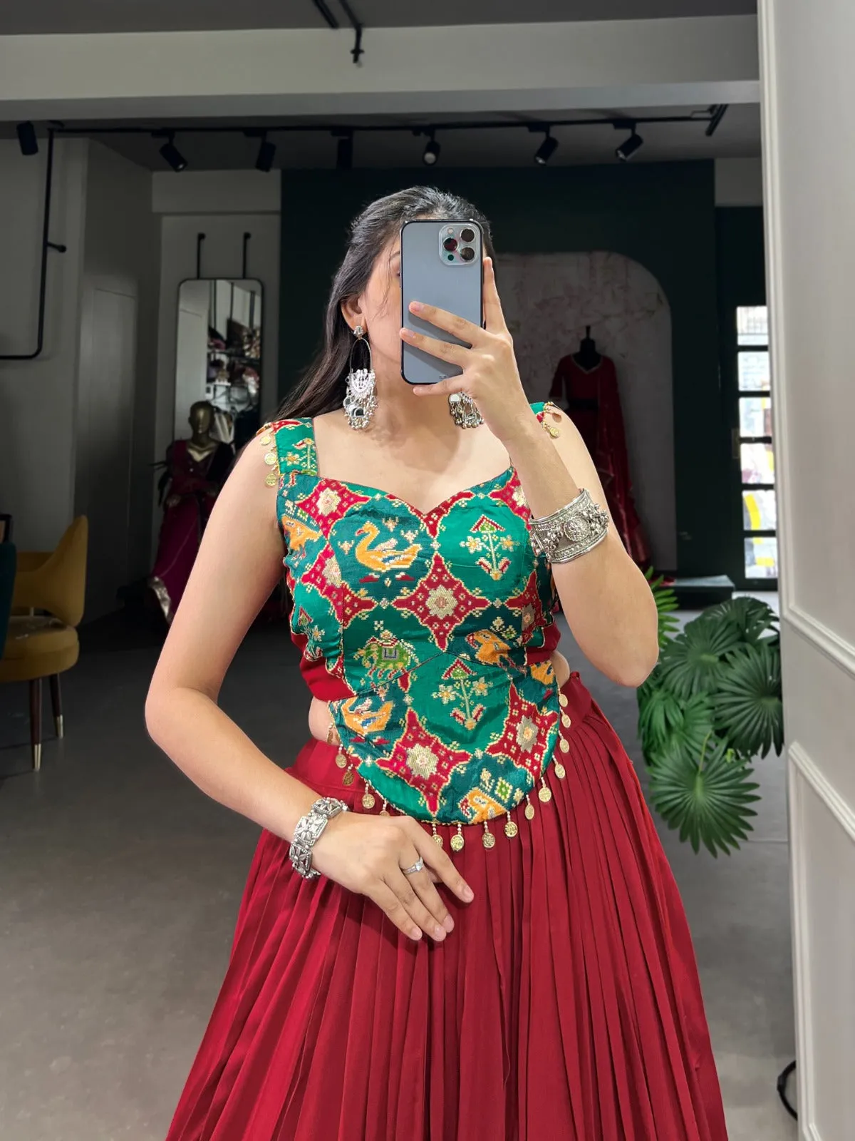 Women's Designer Pure Rayon Cotton Lehenga Choli